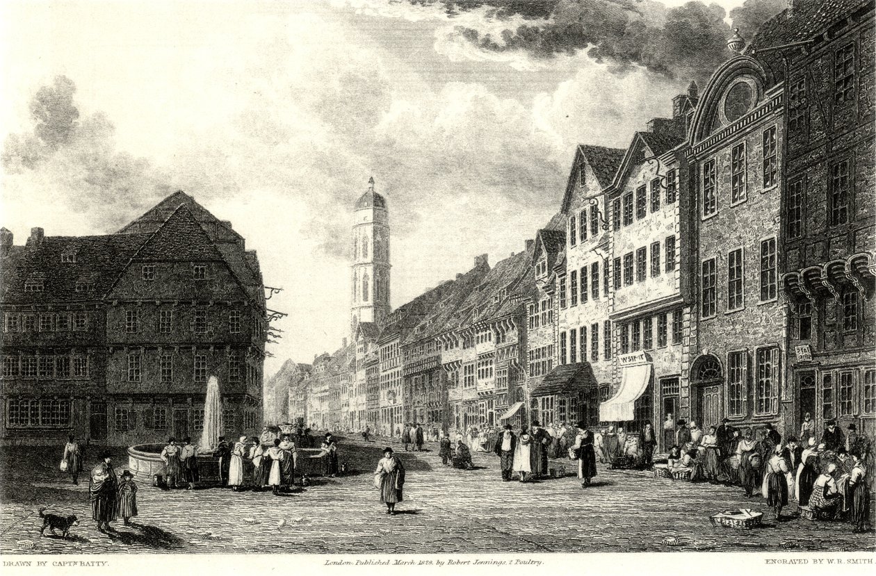 Goettingen Markt Weender Strasse tekijältä Robert Batty