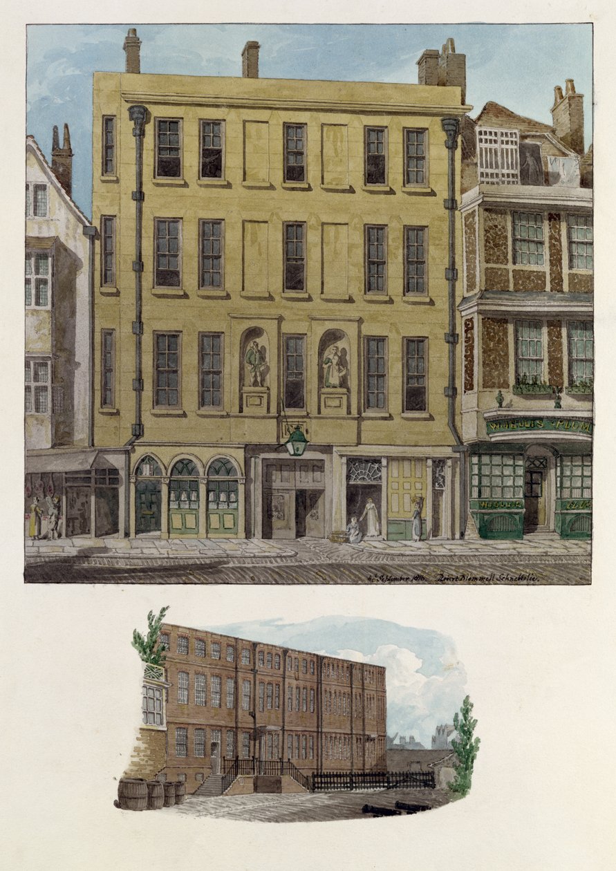Työtalo Bishopsgatessa, 1816 tekijältä Robert Blemell Schnebbelie