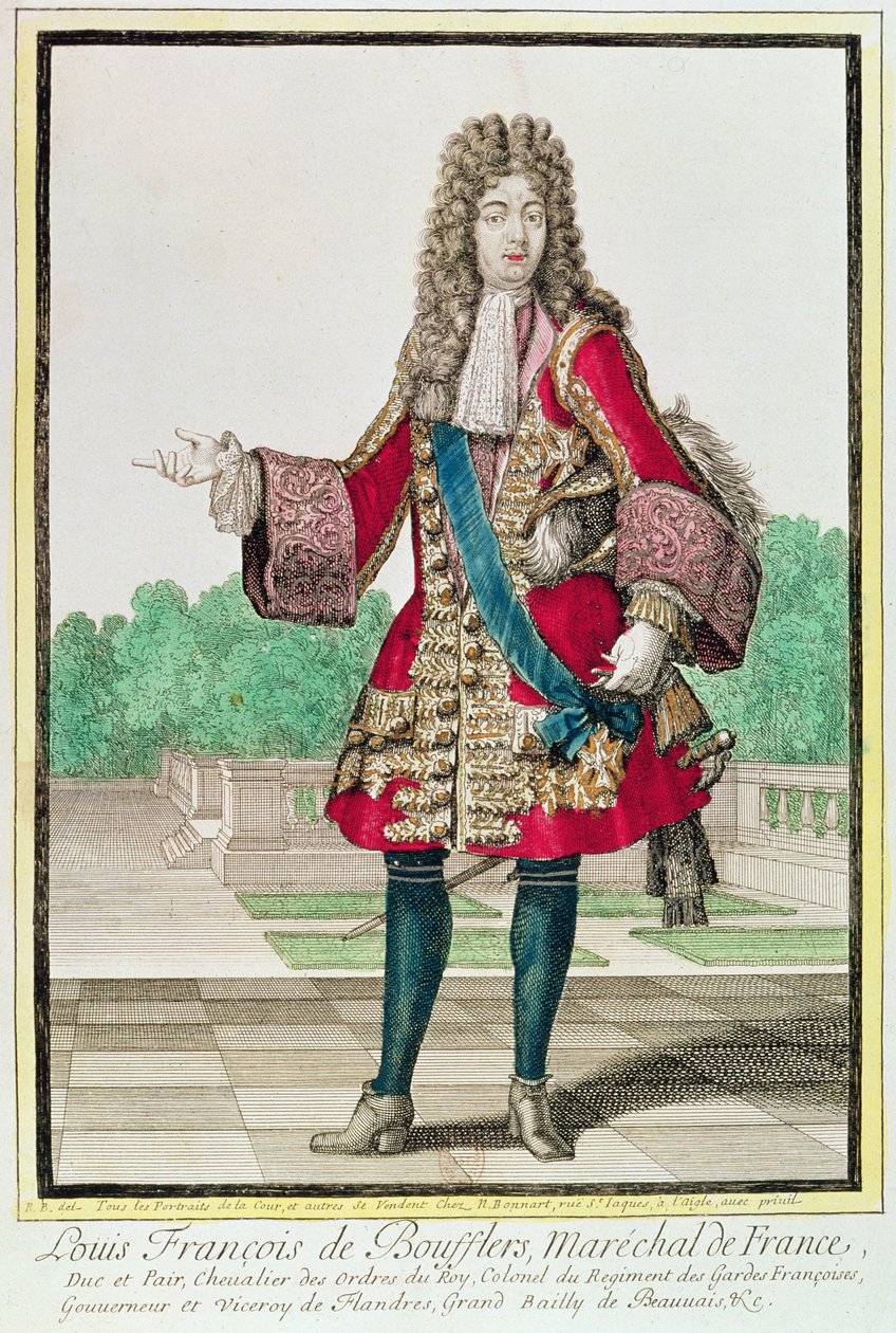 Marsalkka Louis Francois de Boufflers (1644-1711). tekijältä Robert Bonnart