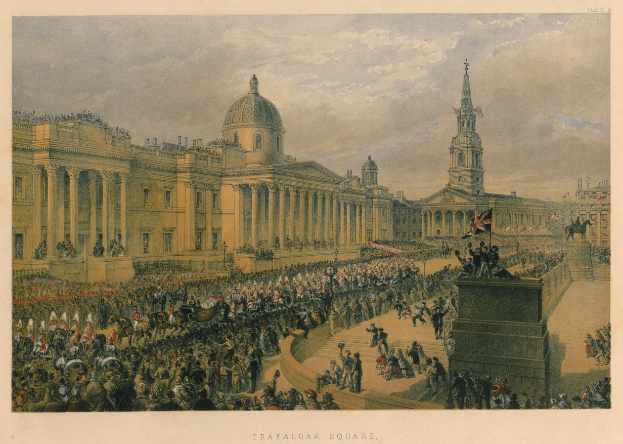 Trafalgar Square, 1863 tekijältä Robert Charles Dudley