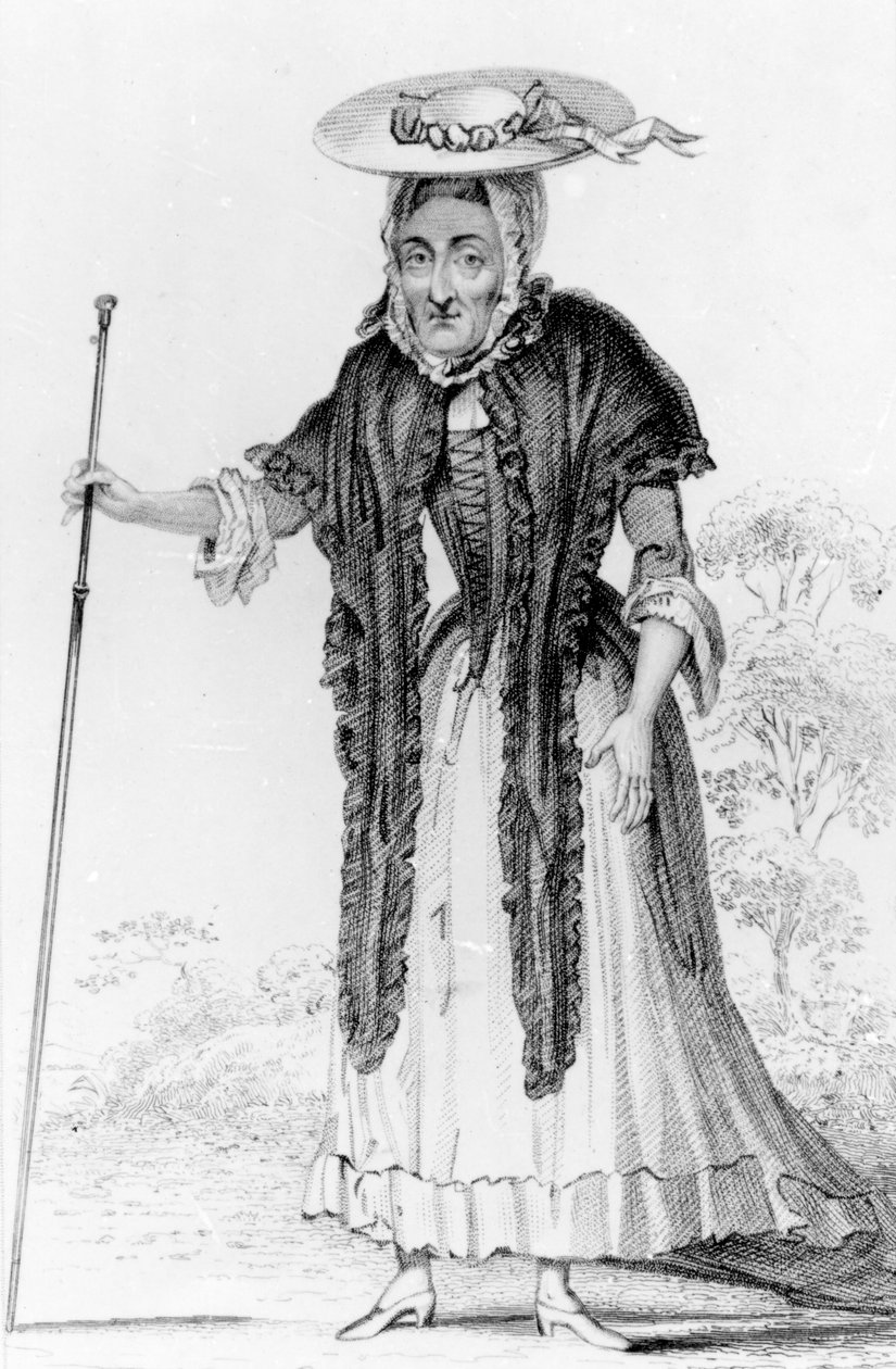 Jane Lewson, ikänsä ja erityispiirteensä vuoksi merkittävä, 1821 tekijältä Robert Cooper
