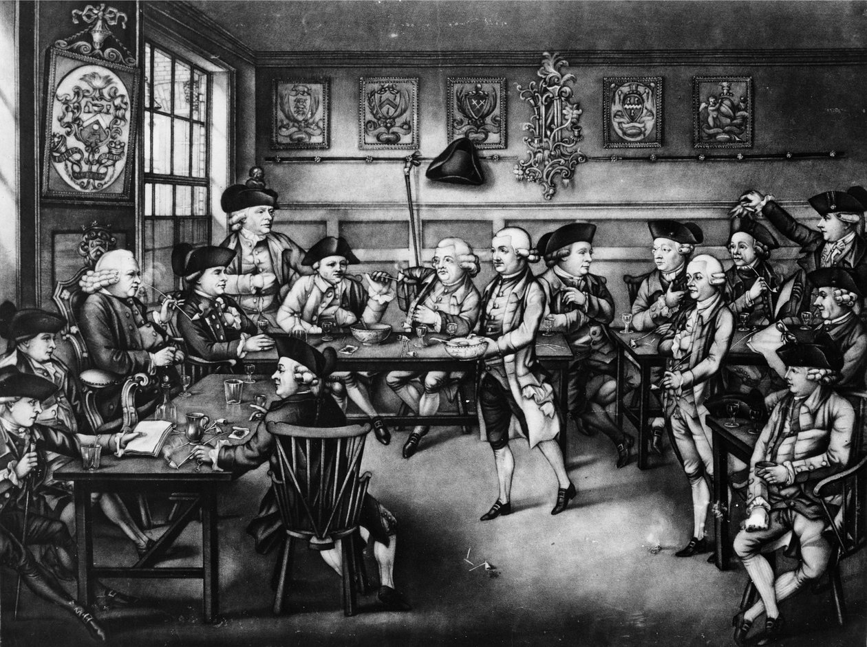 Court of Equity tai Convivial City Meeting, 1779 (mezzotint) tekijältä Robert Dighton