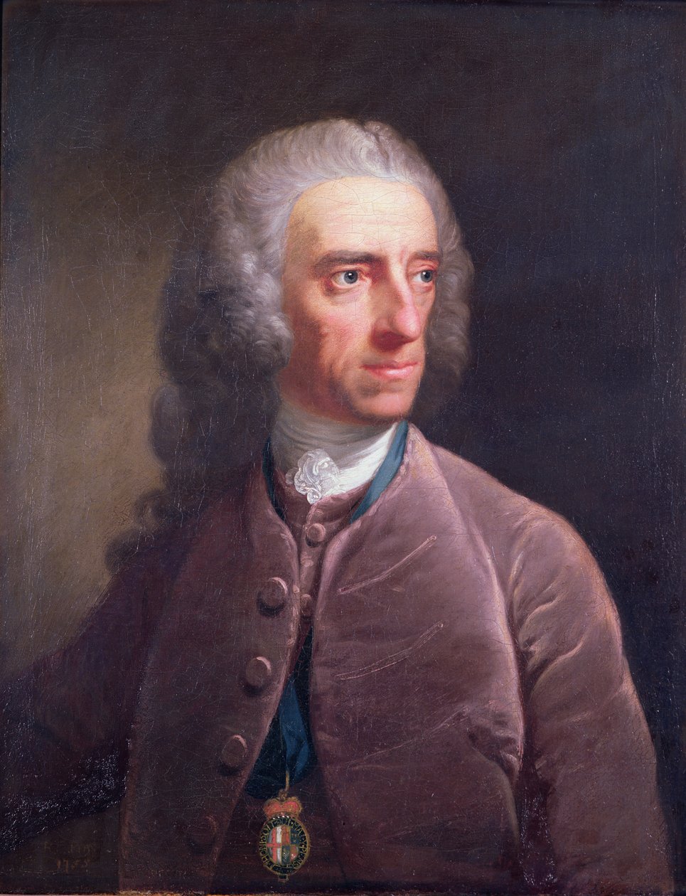 Stephen Martin Leaken (1702-73) muotokuva 1755 tekijältä Robert Edge Pine