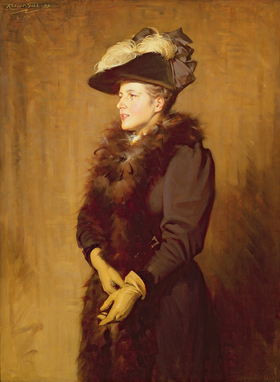 Taiteilijan vaimo, 1893 tekijältä Robert Gibb