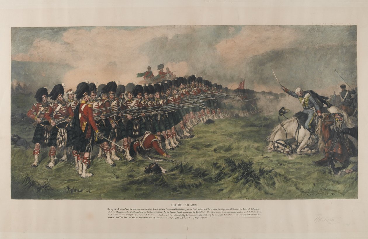The Thin Red Line, julkaistu 1883 tekijältä Robert Gibb
