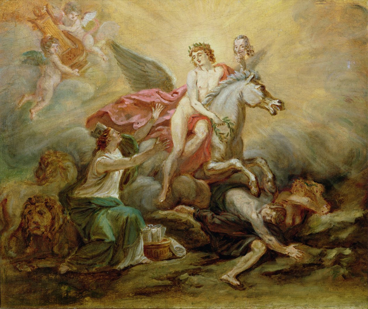Voltairen apoteoosi, 1778 tekijältä Robert Guillaume Dardel