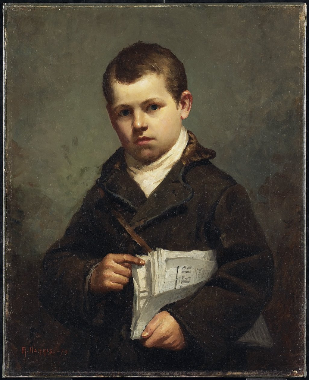 The News Boy, 1879 tekijältä Robert Harris