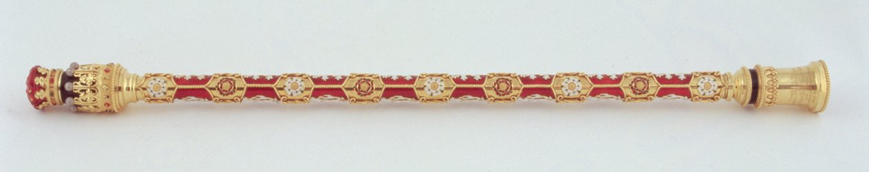 Earl Marsalkka -sauva, jonka College of Arms lahjoitti Norfolkin viidennelletoista herttualle tämän ensimmäisessä avioliitossa, 1877 (kulta) (katso myös 279116) tekijältä Robert, II Garrard