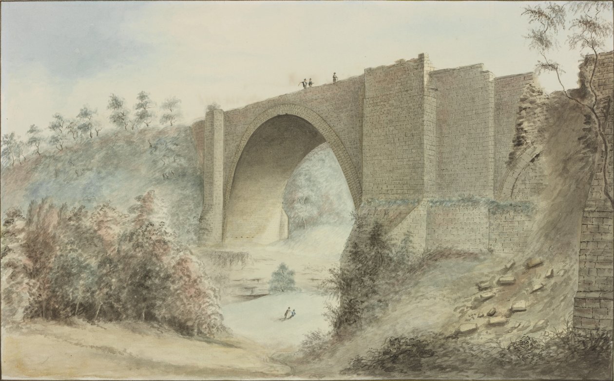 Tanfield Arch (muste ja wc paperilla) tekijältä Robert Johnson