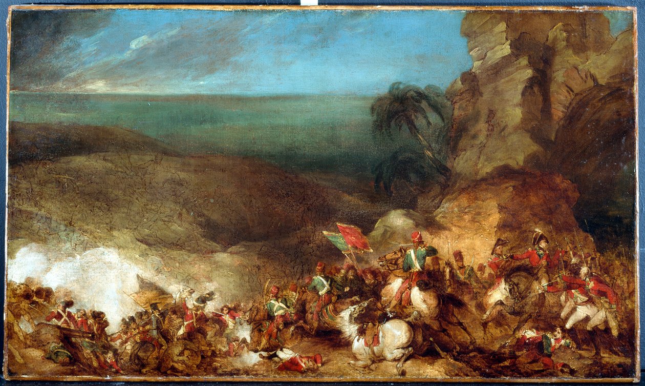 Aleksandrian taistelu 21. maaliskuuta 1801, noin 1801 tekijältä Robert Kerr Porter