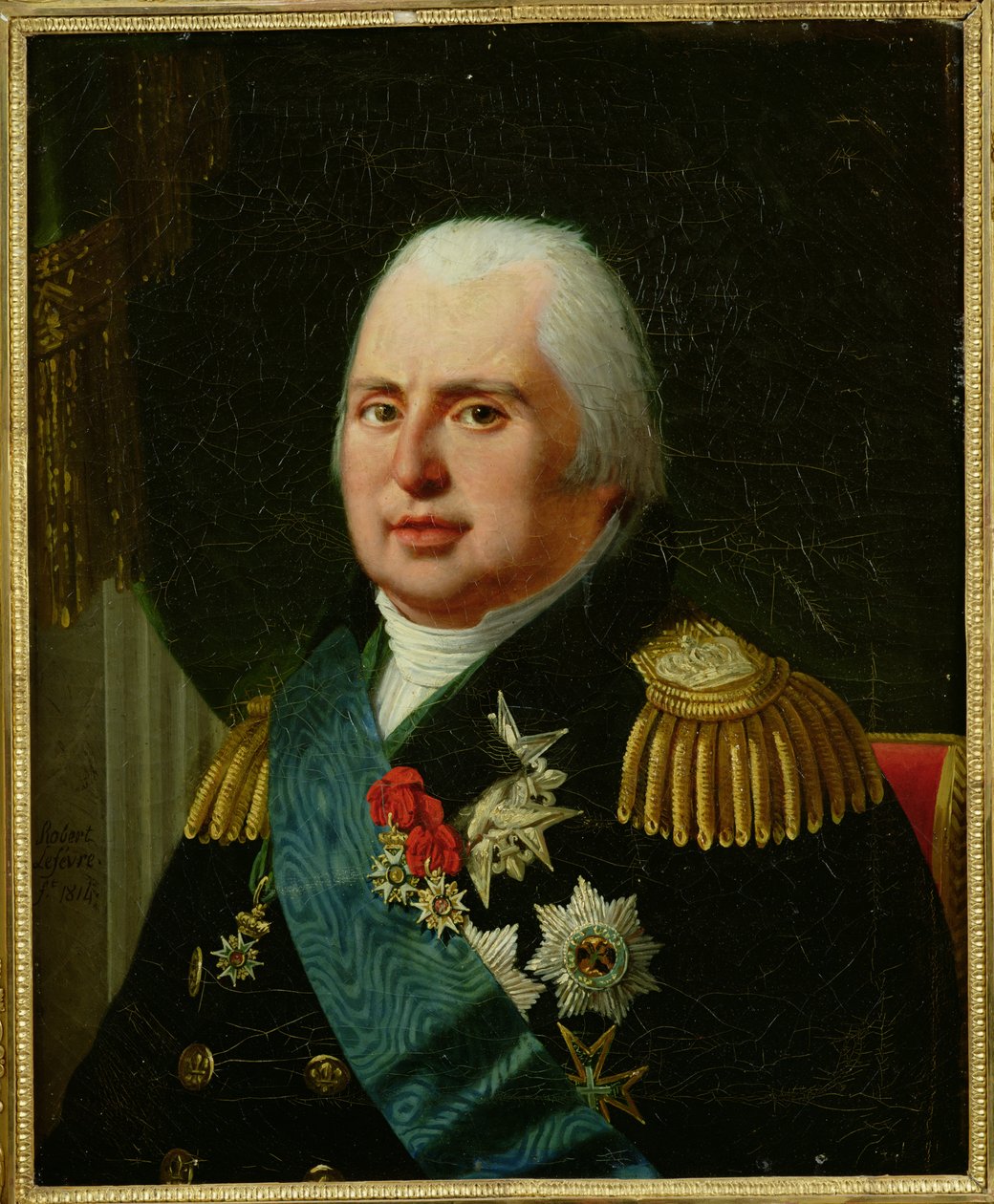 Ludvig XVIII (1755-1824) vuoden 1815 jälkeen tekijältä Robert Lefevre