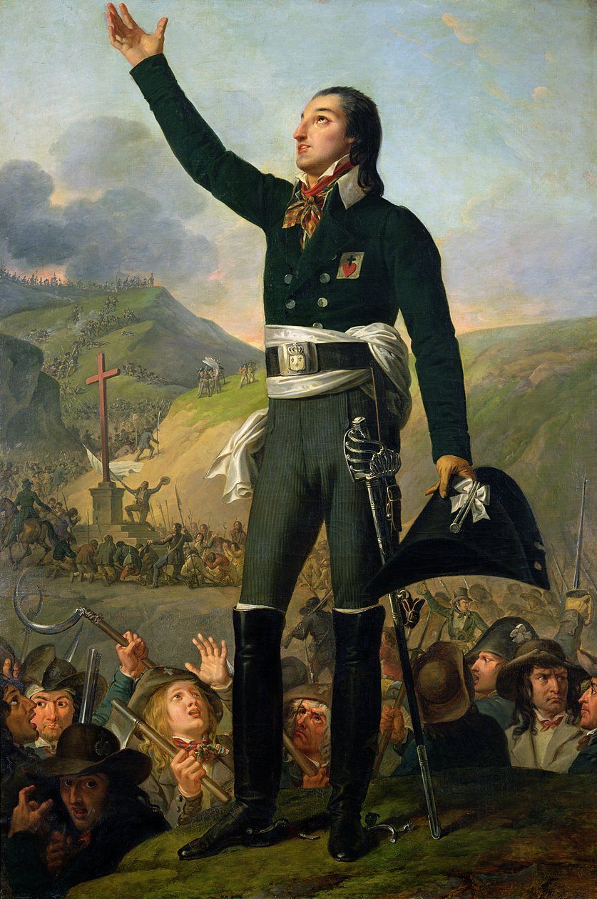 Louis-Marie de Salguesin (1766-93) muotokuva Marquis de Lescure, 1818 tekijältä Robert Lefevre