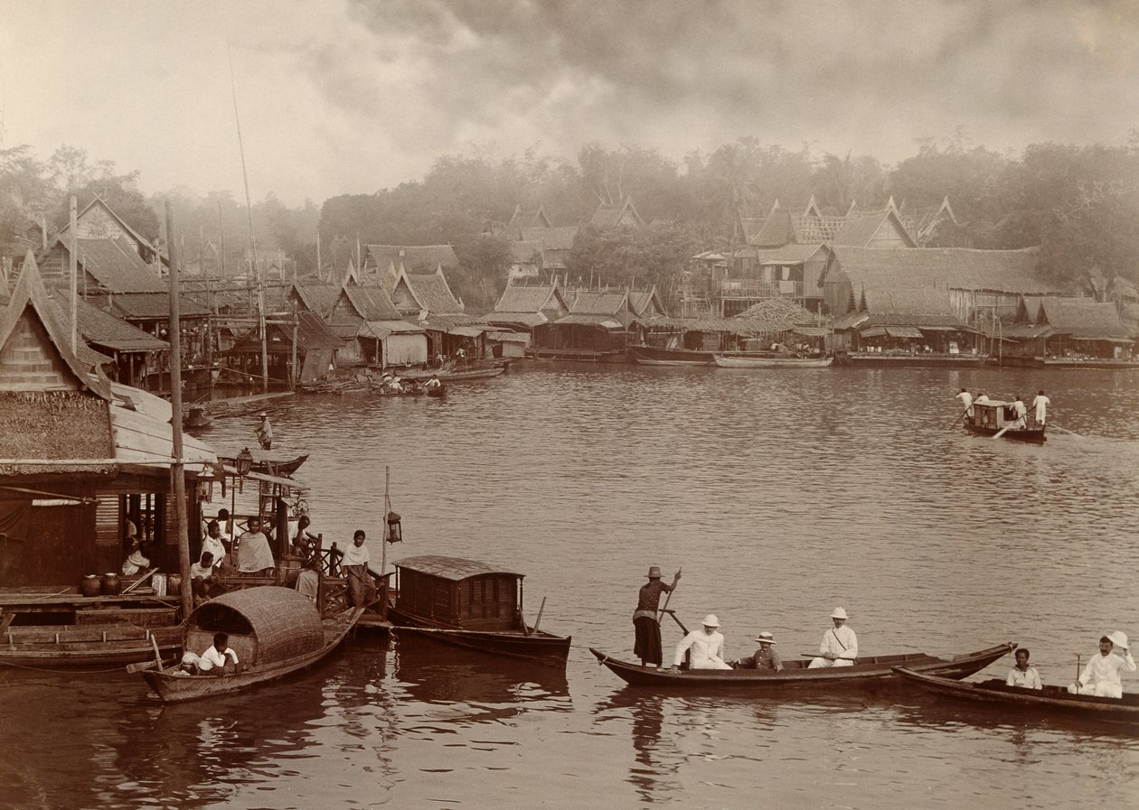 Chao Freya -joki, 1890 tekijältä Robert Lenz