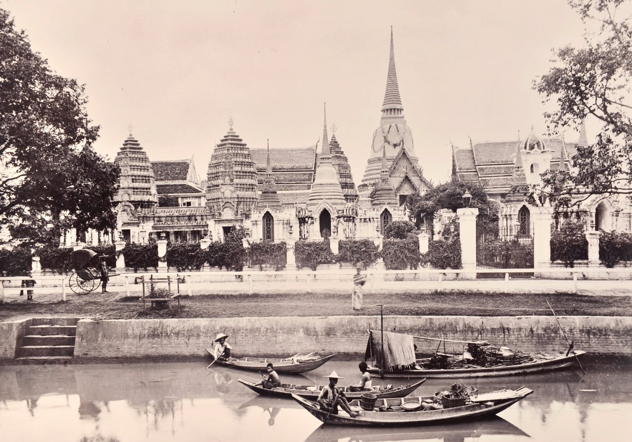 Näkymä kanavalle Bangkokissa, noin 1890 tekijältä Robert Lenz