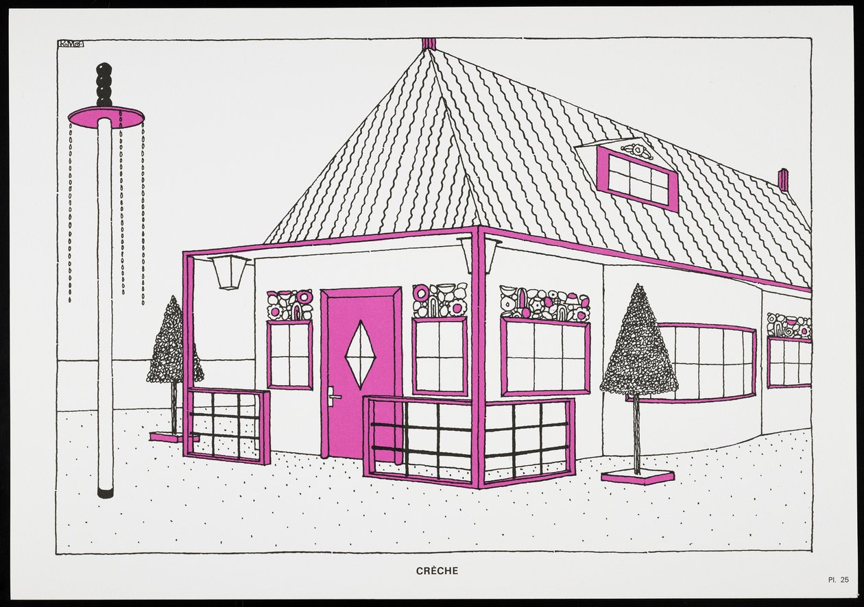 Seimi, Une Cite Moderne, piirustukset Rob Mallet-Stevens Architecte, 1987 (julkaistu) tekijältä Robert Mallet Stevens