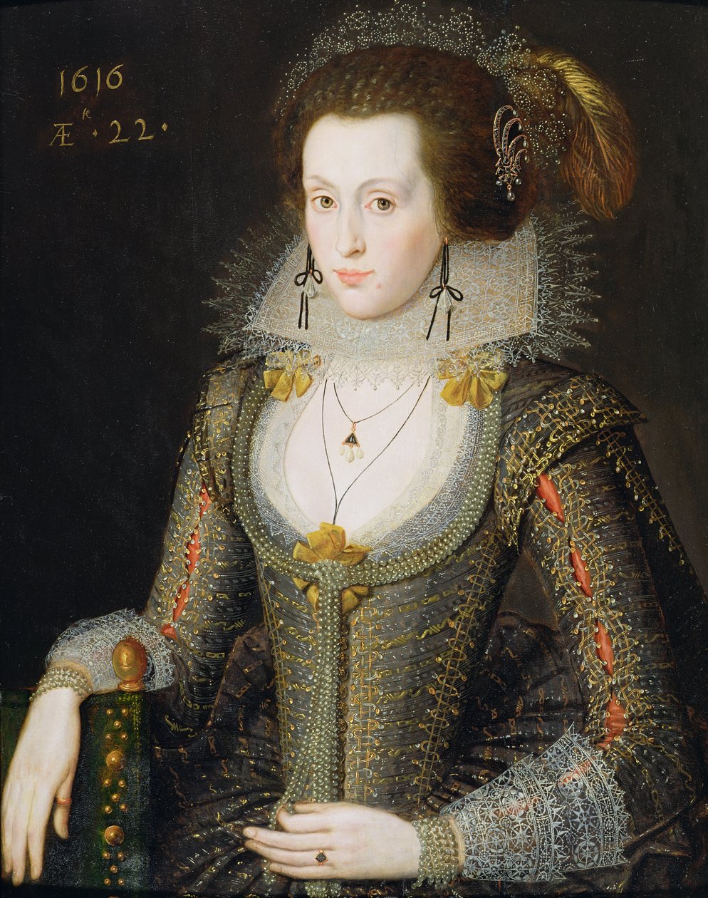 Elizabeth Poulett, 1616 tekijältä Robert Peake