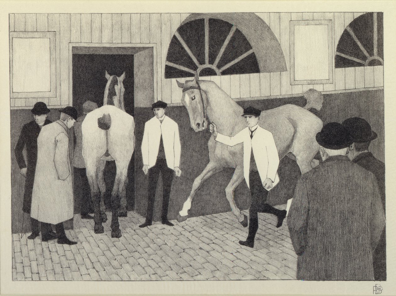 The Horse Mart (Barbican nro 1) 1920 tekijältä Robert Polhill Bevan
