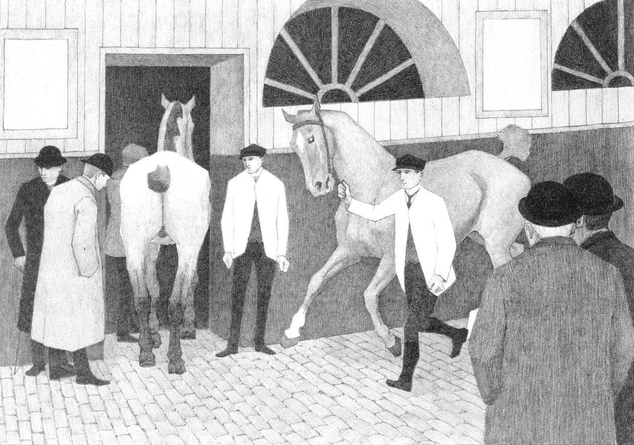 The Horse Mart (Barbican No.1) 1920 tekijältä Robert Polhill Bevan