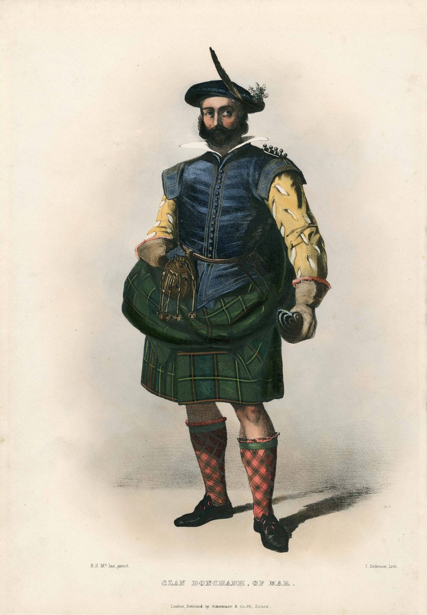 Clan Donchadh of Mar, The Clans of the Scottish Highlandsista, pub.1845 tekijältä Robert Ronald McIan