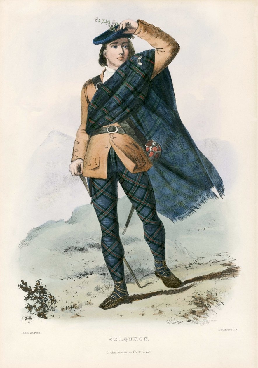 Colquhoun, The Clans of the Scottish Highlands, pub.1845 tekijältä Robert Ronald McIan