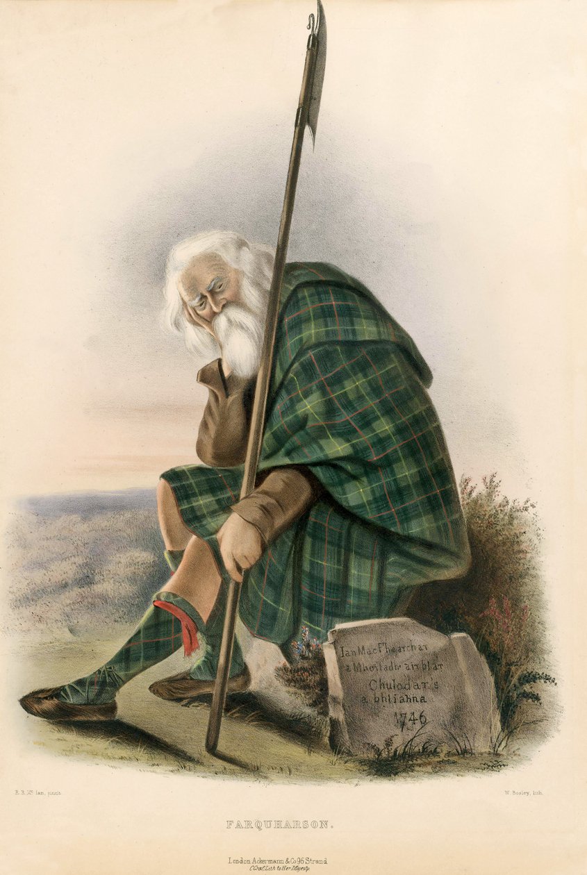 Farquharson, The Clans of the Scottish Highlands, pub.1845 tekijältä Robert Ronald McIan