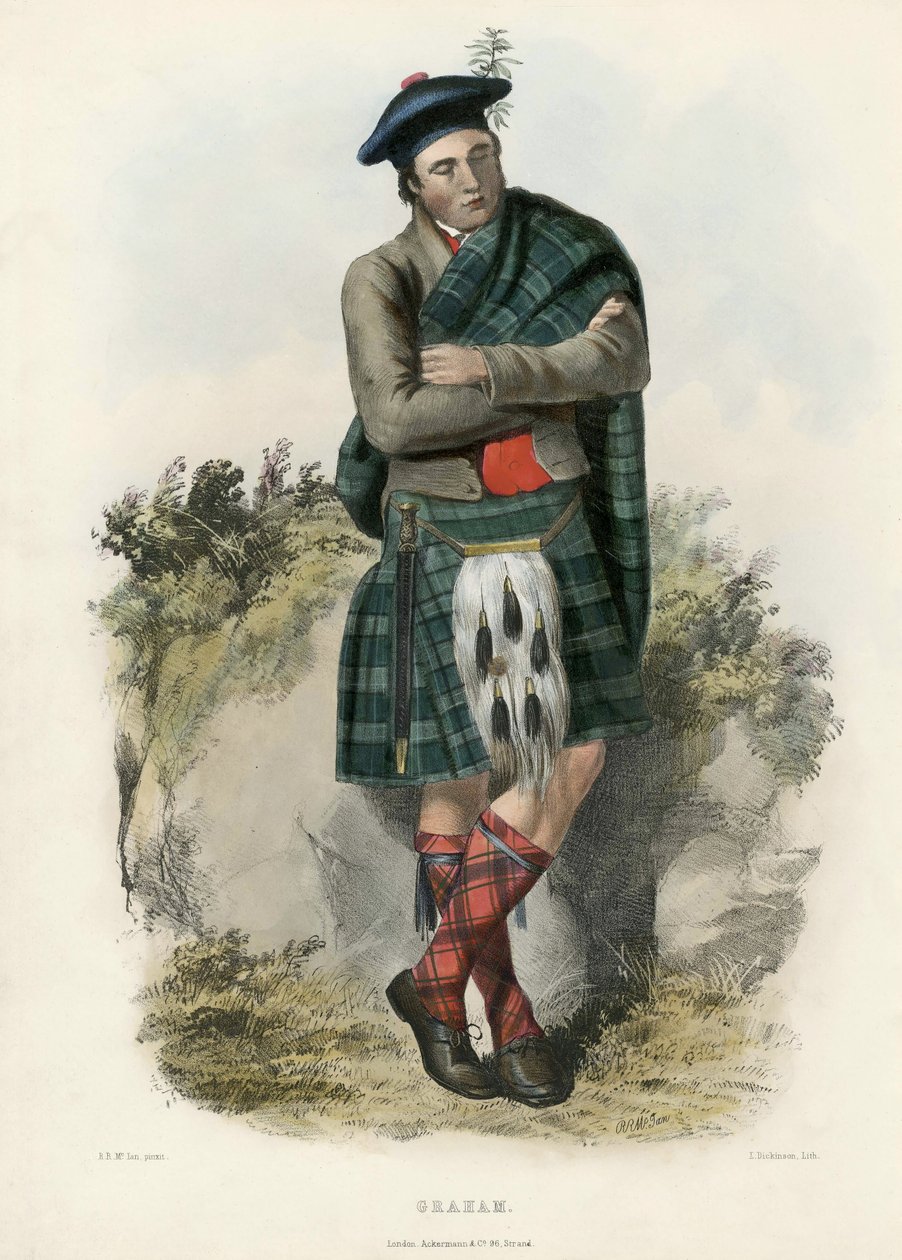 Graham, The Clans of the Scottish Highlands, pub.1845 tekijältä Robert Ronald McIan