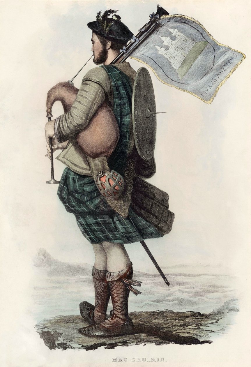 Mac Cruimin, elokuvasta The Clans of the Scottish Highlands, pub.1845 tekijältä Robert Ronald McIan