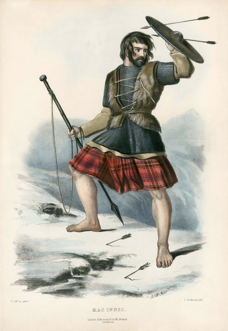 Mac Innes, julkaisusta The Clans of the Scottish Highlands, pub.1845 tekijältä Robert Ronald McIan