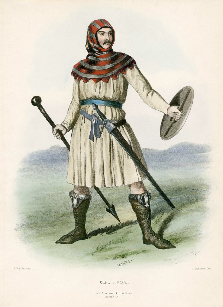 Mac Ivor, julkaisusta The Clans of the Scottish Highlands, pub.1845 tekijältä Robert Ronald McIan