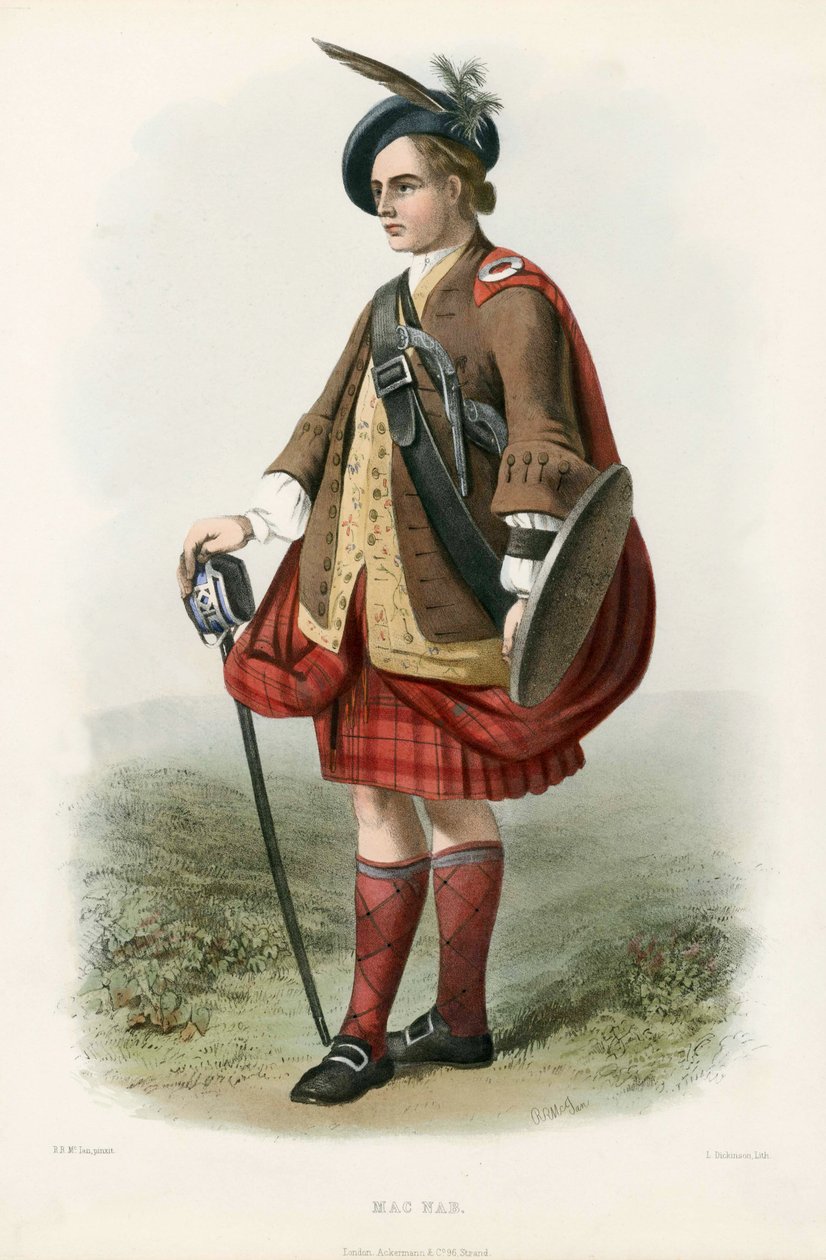 Mac Nab, julkaisusta The Clans of the Scottish Highlands, pub.1845 tekijältä Robert Ronald McIan