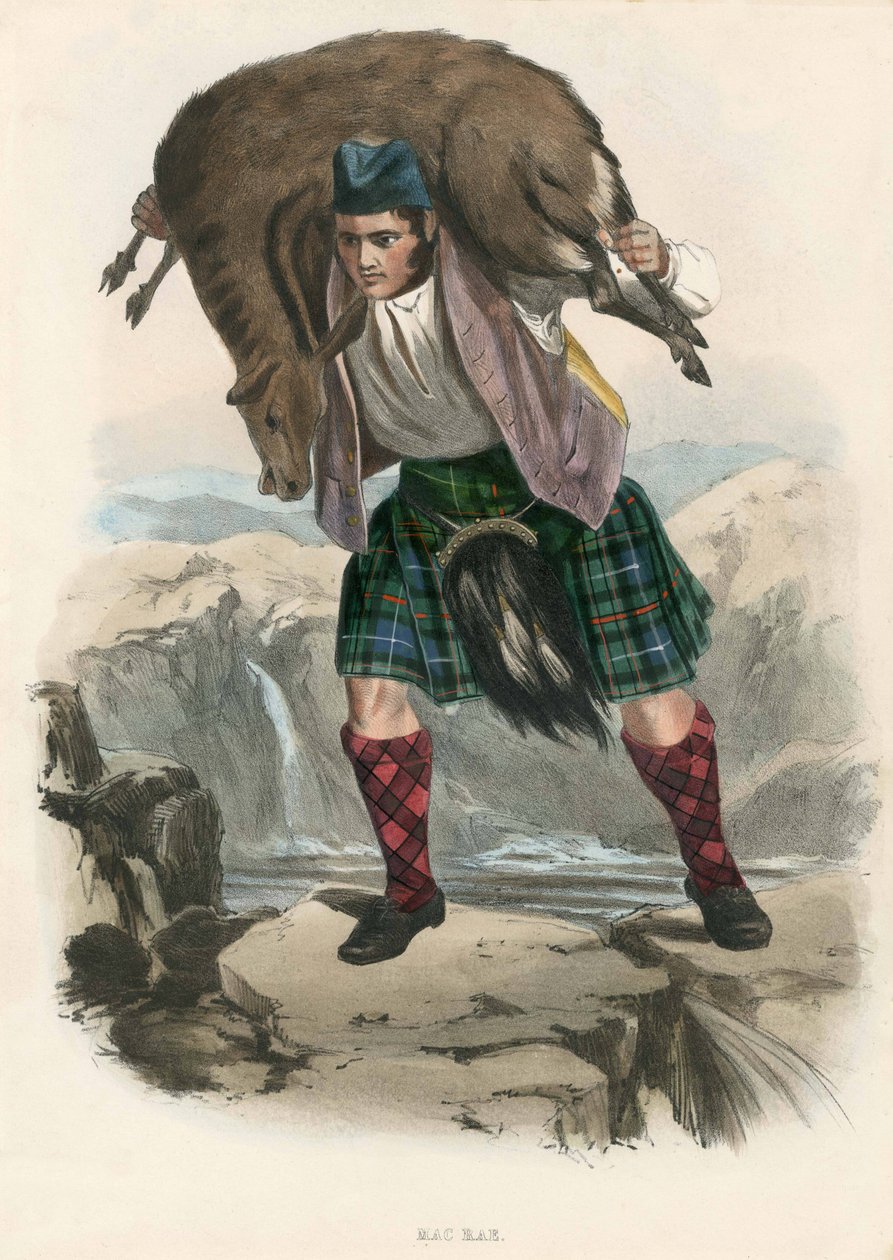 Mac Rae, julkaisusta The Clans of the Scottish Highlands, pub.1845 tekijältä Robert Ronald McIan