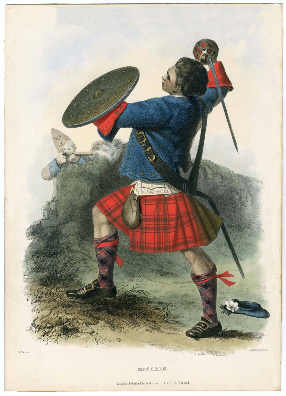 Macbain, The Clans of the Scottish Highlands, pub.1845 tekijältä Robert Ronald McIan