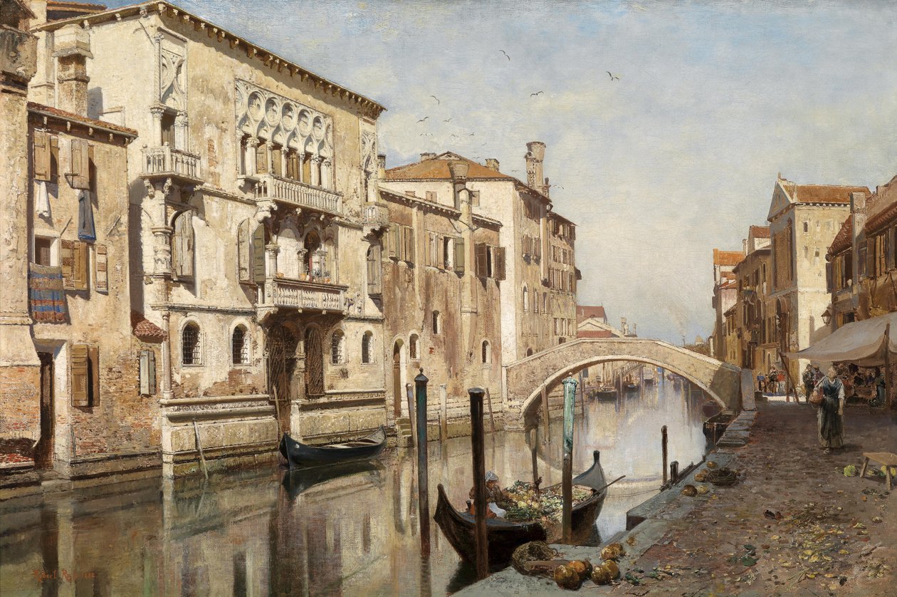 Blick auf den Palazzo del Cammello Venedigissä tekijältä Robert Russ