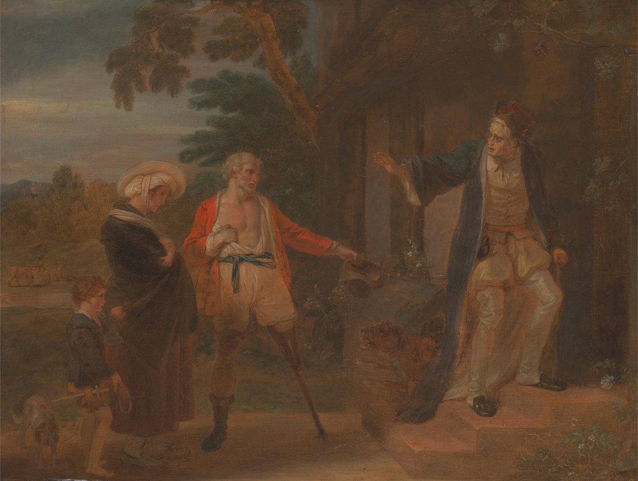 Ihmisen seitsemän aikakautta - Pantaloon, Kuten haluatte, II, vii. tekijältä Robert Smirke
