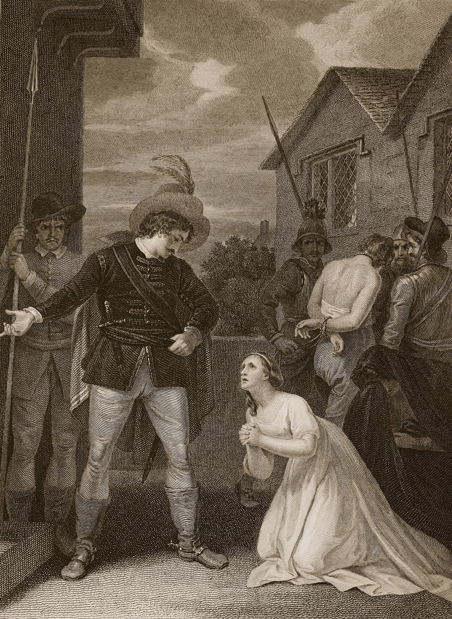The Treachery of Colonel Kirke, 1685, kaiverrettu A. Smithin toimesta, kuvitus David Humen teoksesta 