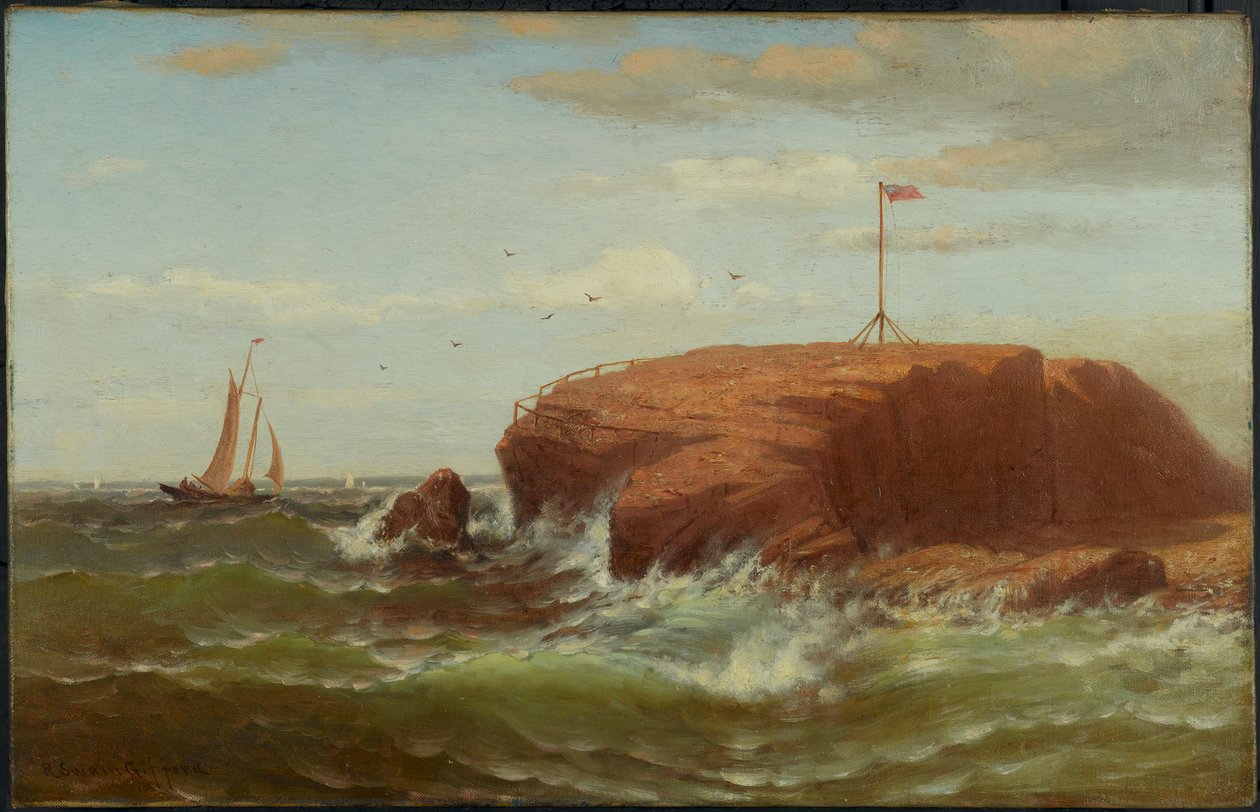 Seconnet Rock, New Bedford, Massachusetts, n. 1865 tekijältä Robert Swain Gifford