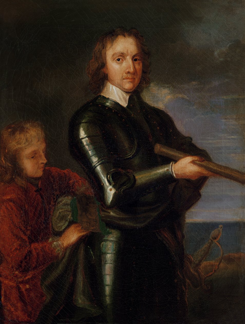Oliver Cromwellin (1599-1658) muotokuva tekijältä Robert Walker
