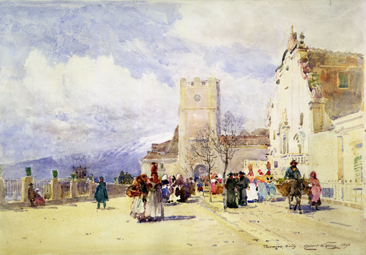 Taormina, Sisilia, 1896 tekijältä Robert Weir Allan