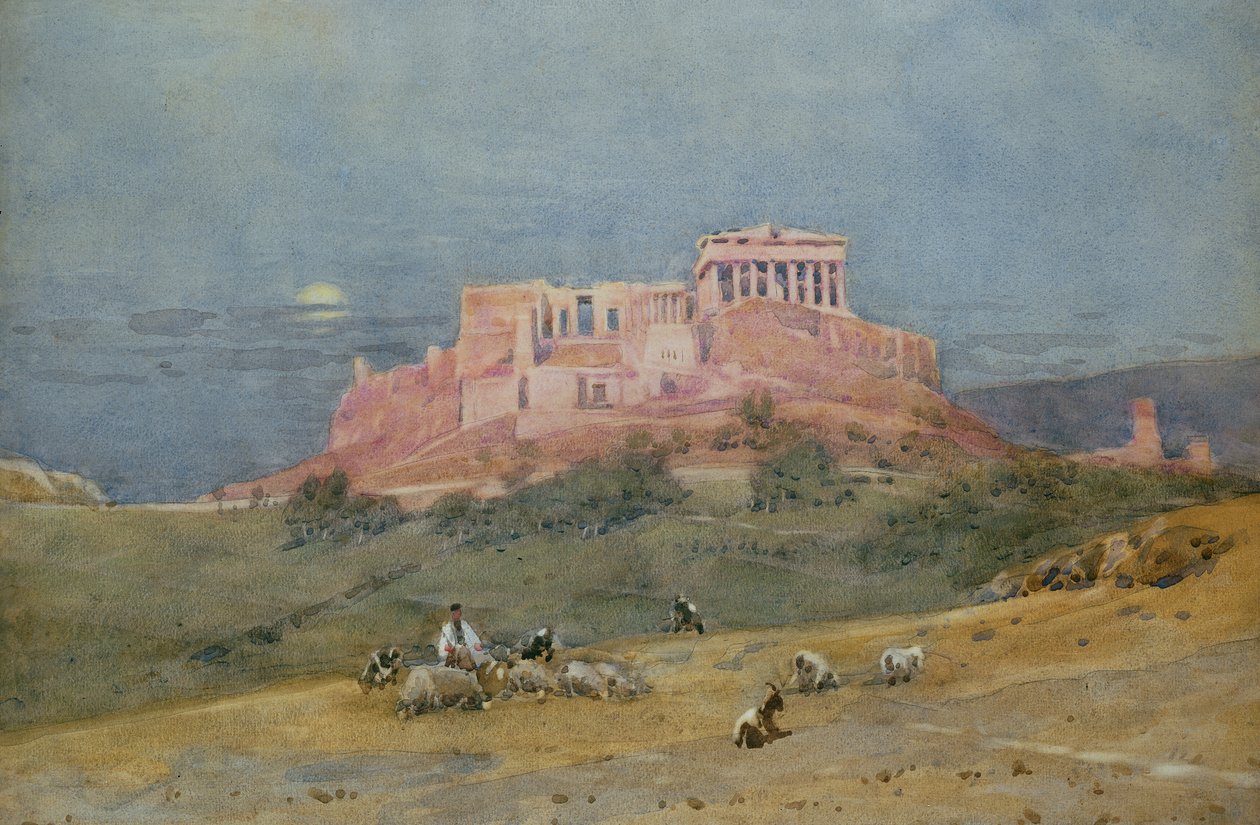Akropolis, noin 1885 tekijältä Robert Weir Allan