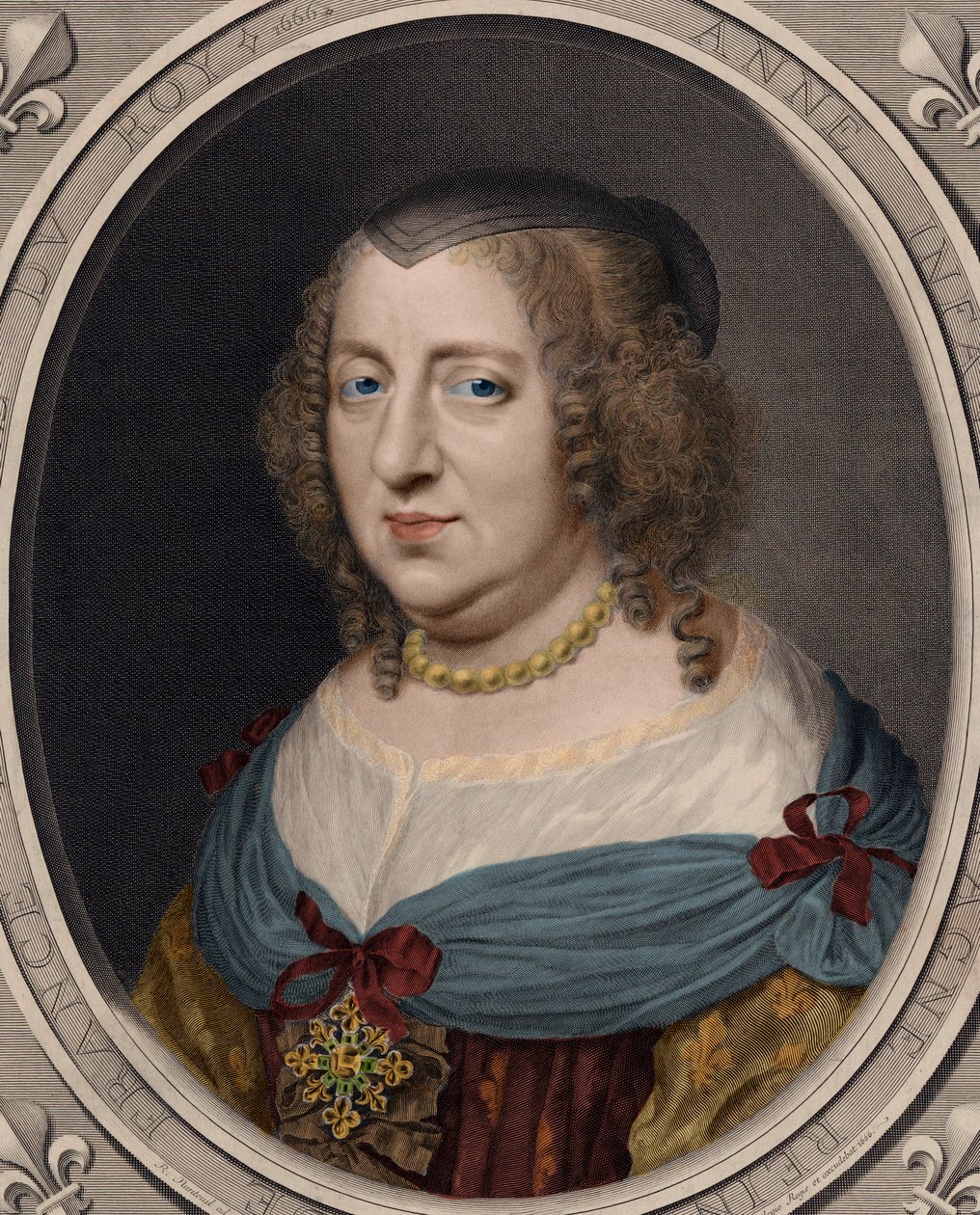 Anna Itävallan muotokuva (1601-1066). tekijältä Robert after Nanteuil