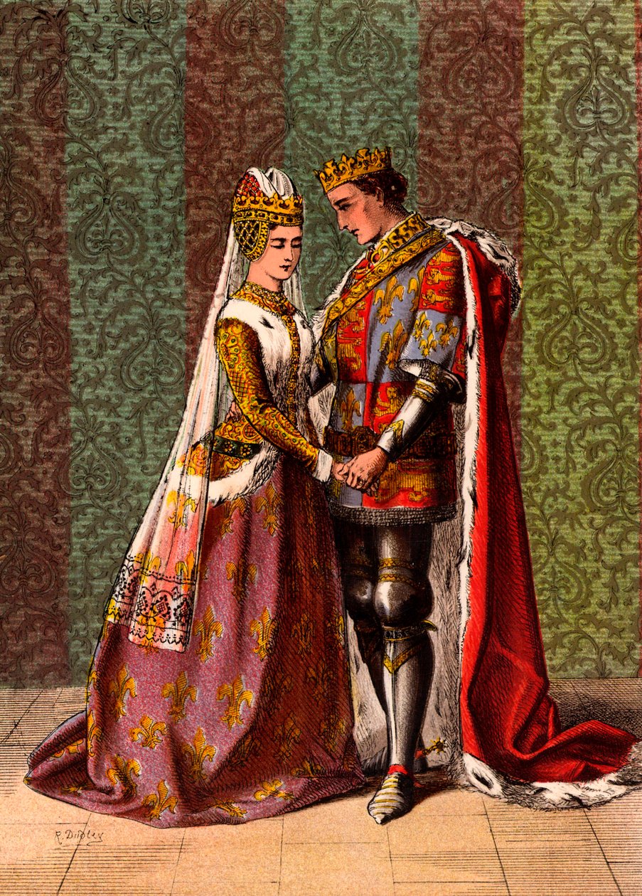 Henrik V, Englannin kuningas, seurustelee Katherine of Valois