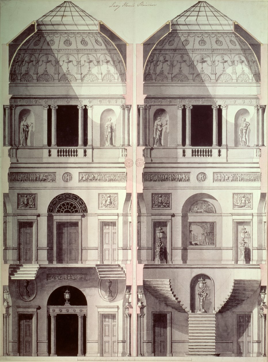 Portman Square, Home House, Robert Adam (1728-92). tekijältä Robert Adam