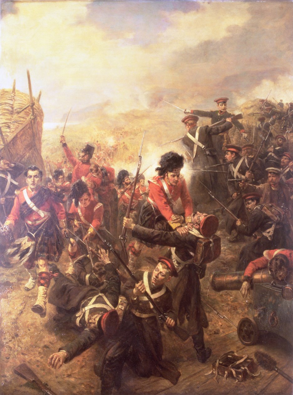 The Attack on the Redan, Sebastopol, n. 1899 tekijältä Robert Alexander Hillingford