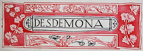 Desdemona, Anna Murphy Jamesonin Shakespearen sankaritarista tekijältä Robert Anning Bell