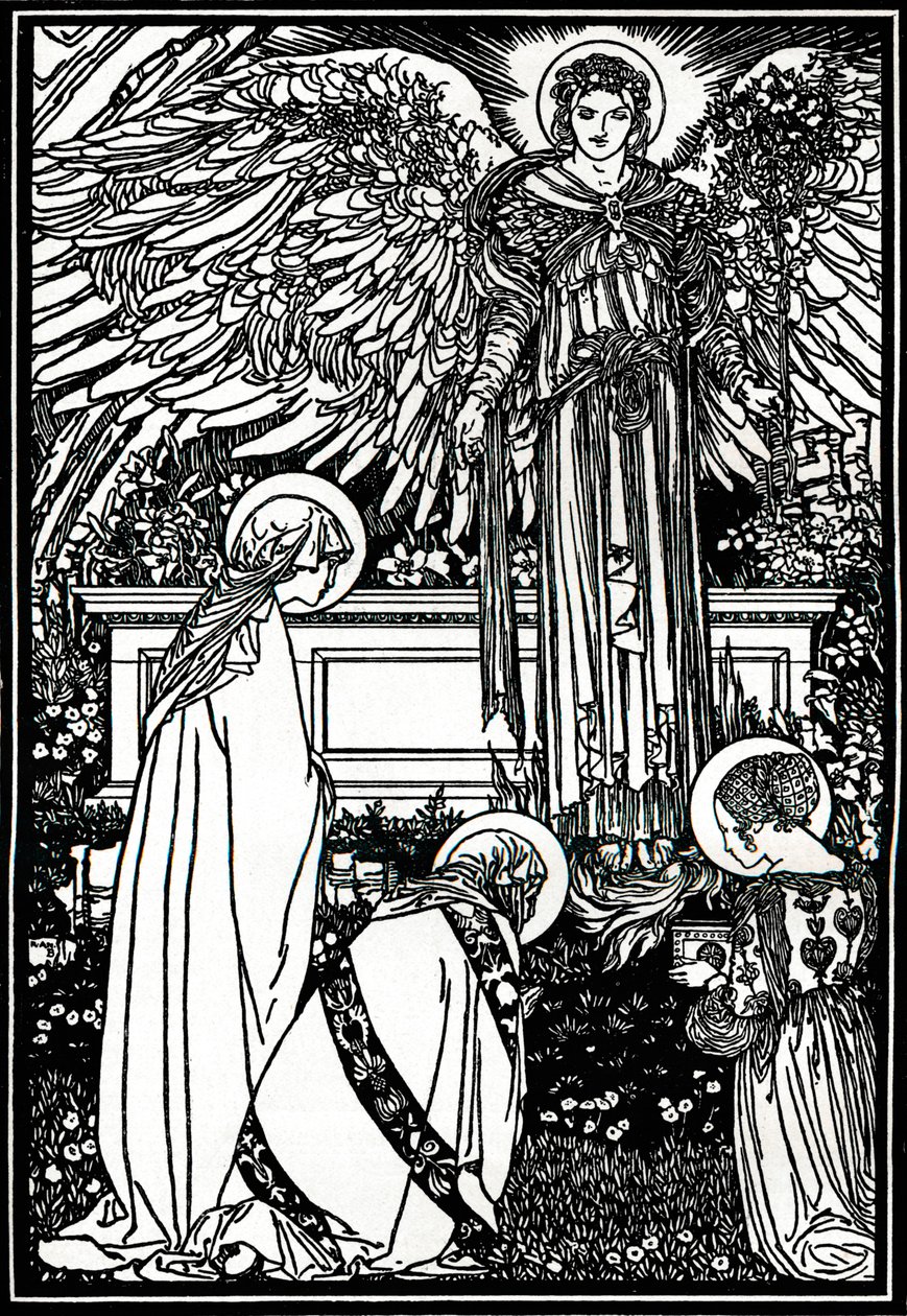 Kuvitus alttarikirjaan, 1892, 1897 tekijältä Robert Anning Bell