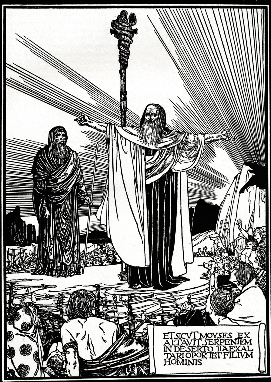 Kuvitus alttarikirjaan, 1892, 1897 tekijältä Robert Anning Bell