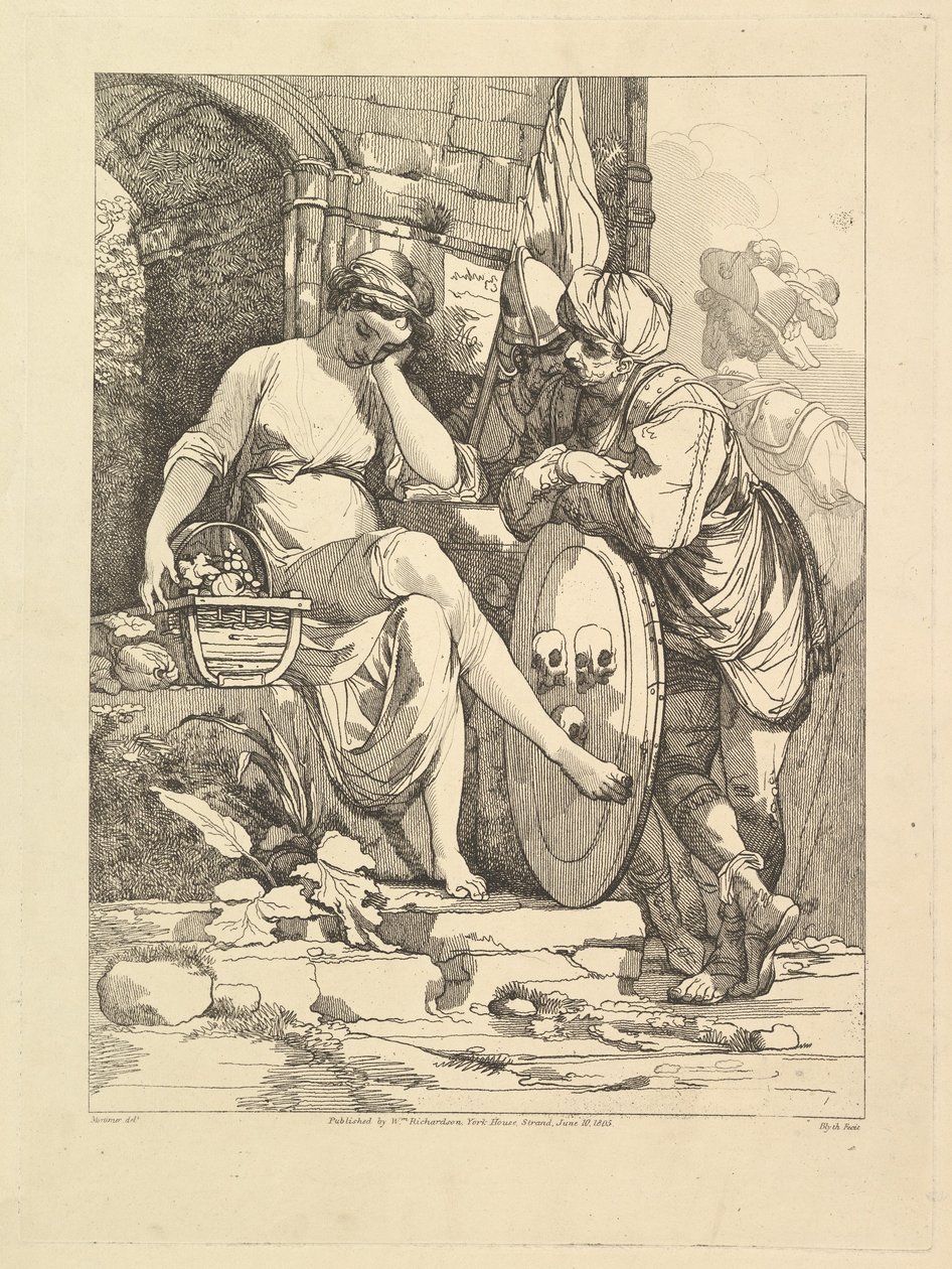 Banditti torilla, 10. kesäkuuta 1805. tekijältä Robert Blyth