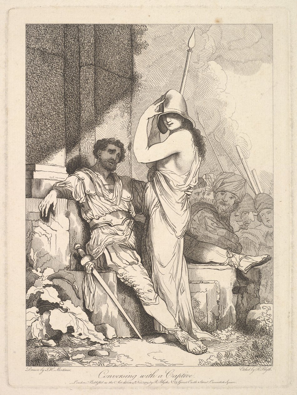 Keskustelemassa vangin kanssa, 15. marraskuuta 1779. tekijältä Robert Blyth