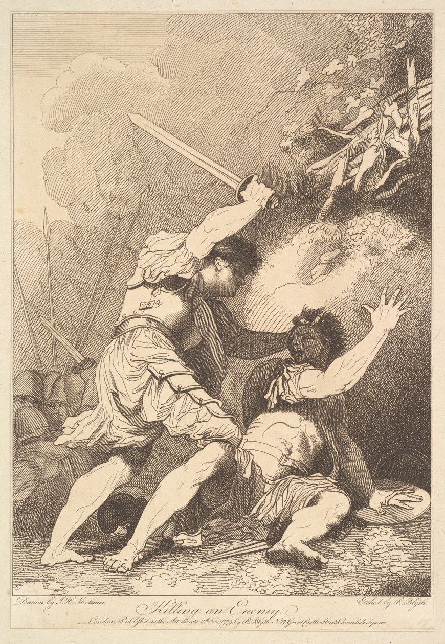 Vihollisen tappaminen, 15. marraskuuta 1779. tekijältä Robert Blyth