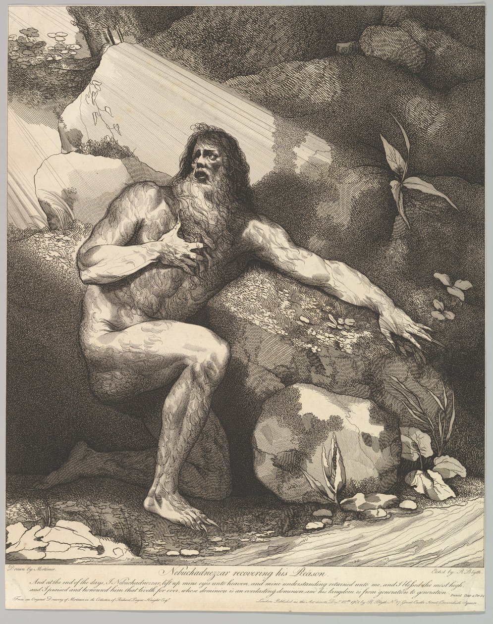 Nebukadnessar toipumassa järkensä, 20. lokakuuta 1782. tekijältä Robert Blyth